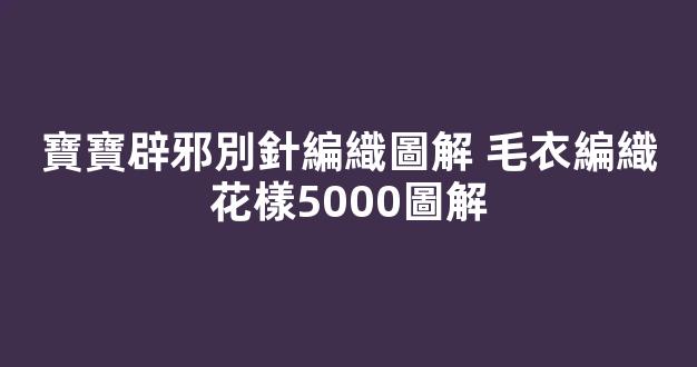 寶寶辟邪別針編織圖解 毛衣編織花樣5000圖解